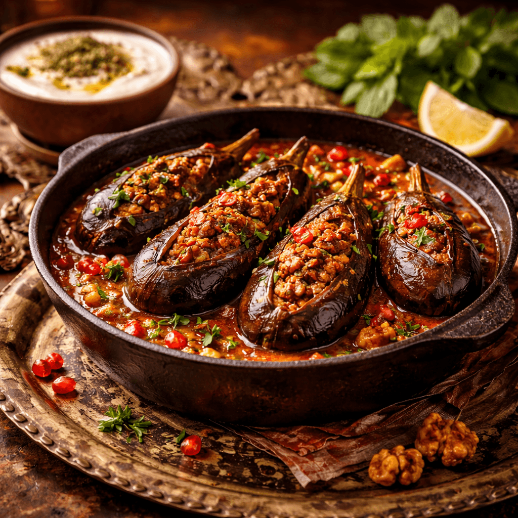 Dolmeh Bademjan (Persian Stuffed Eggplant)