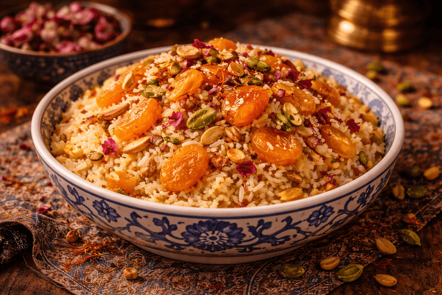 Gheisi Polo (Persian Dried Apricot Rice)
