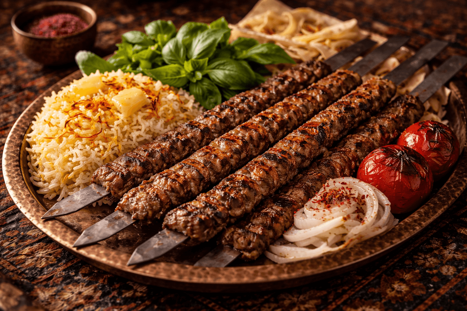 Kebab Koobideh (Persian Ground Meat Kebab)