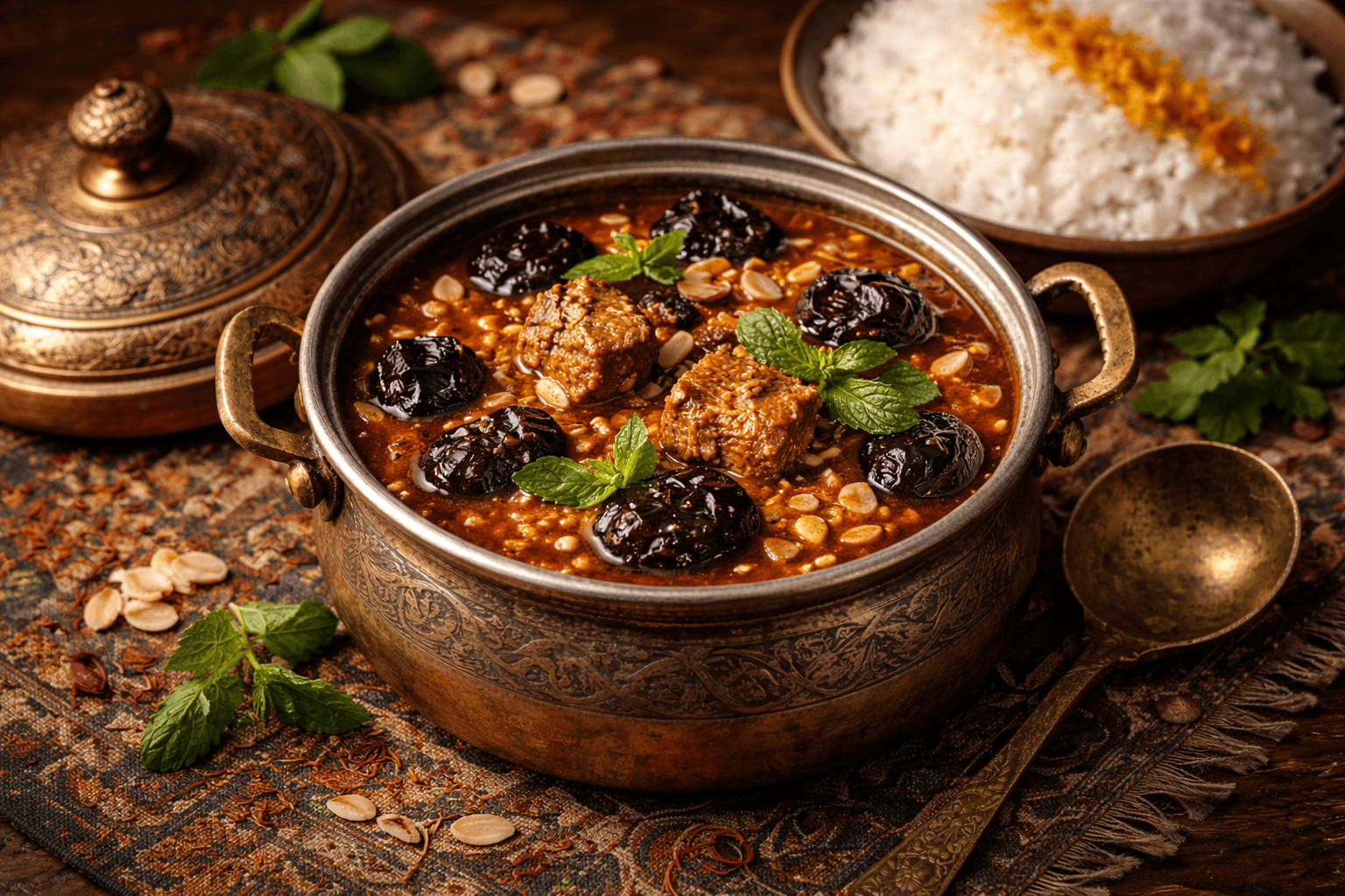 Khoresh-e Aloo (Persian Prune Stew)