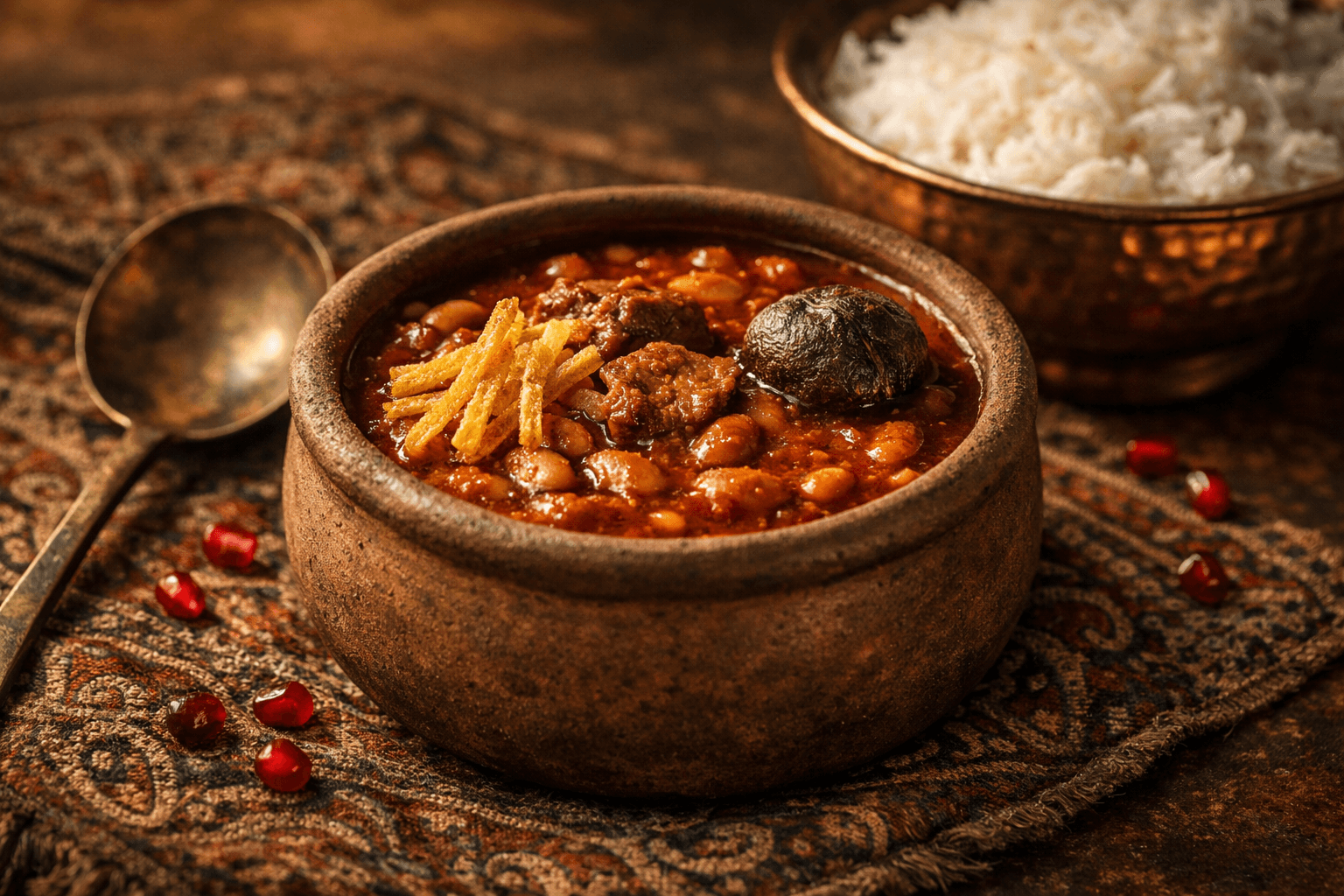 Khoresh-e Loobia Chiti (Persian Pinto Bean Stew)