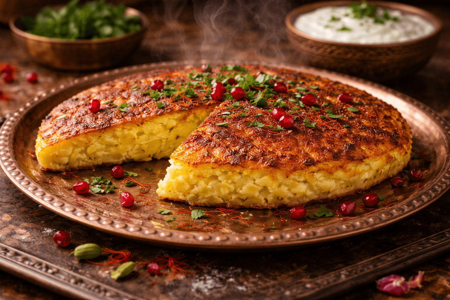 Kuku Sibzamini (Persian Potato Frittata)