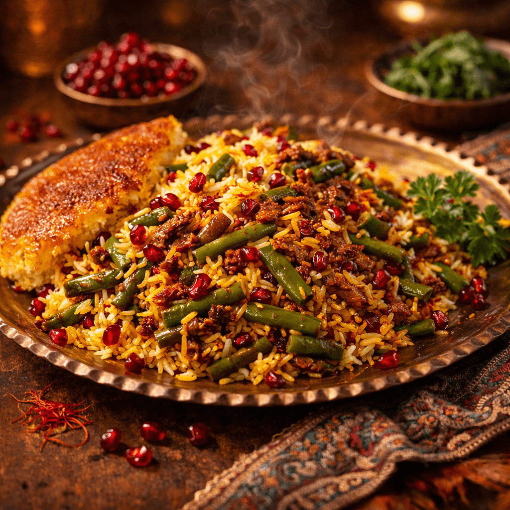 Loobia Polo (Persian Green Bean Rice)