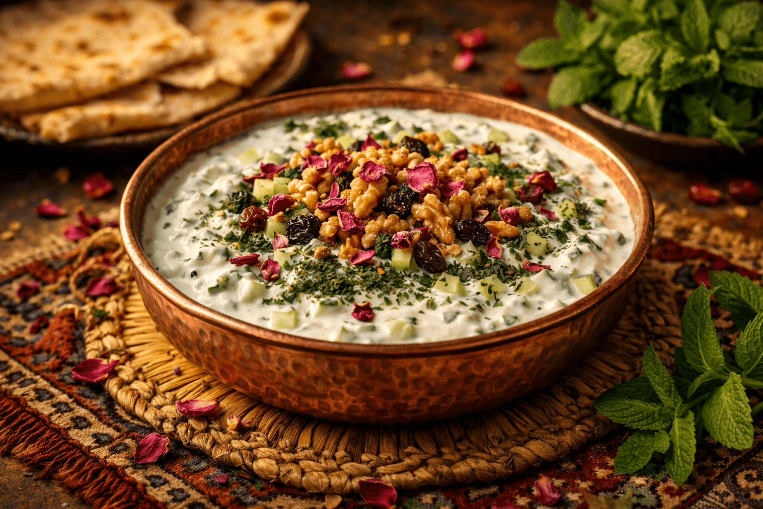 Mast-o-Khiar (Persian Cucumber Yogurt)