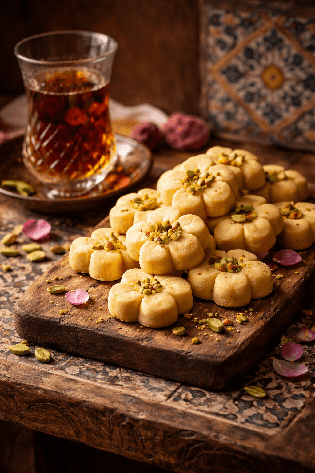 Nan-e Nokhodchi (Persian Chickpea Flour Cookies)