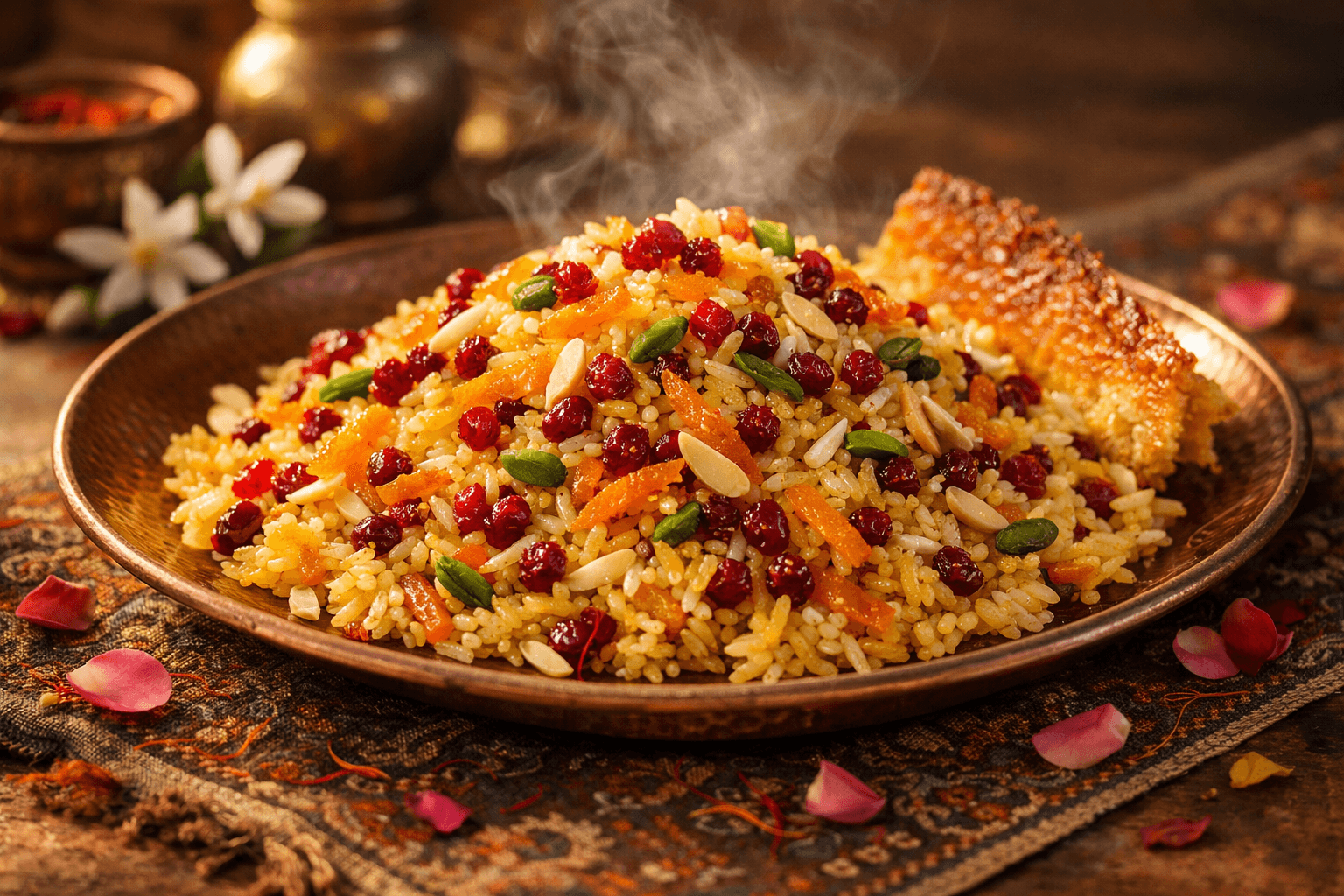 Shirin Polo (Persian Sweet Jeweled Rice)