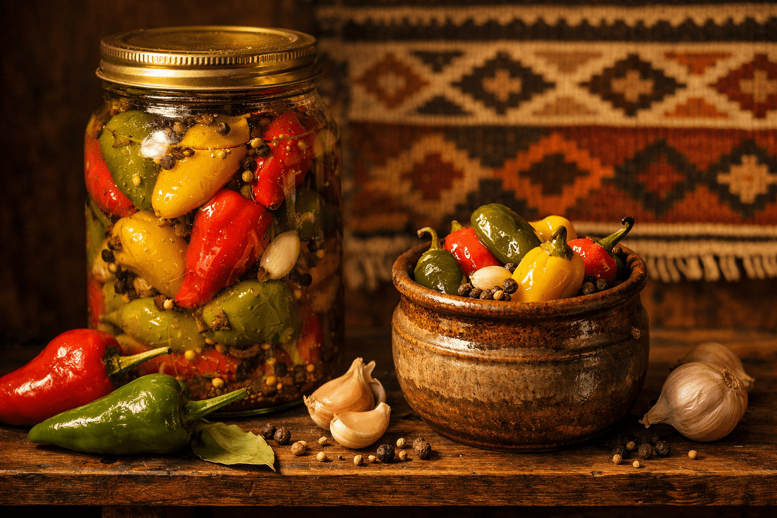 Torshi Felfel (Persian Pickled Peppers)