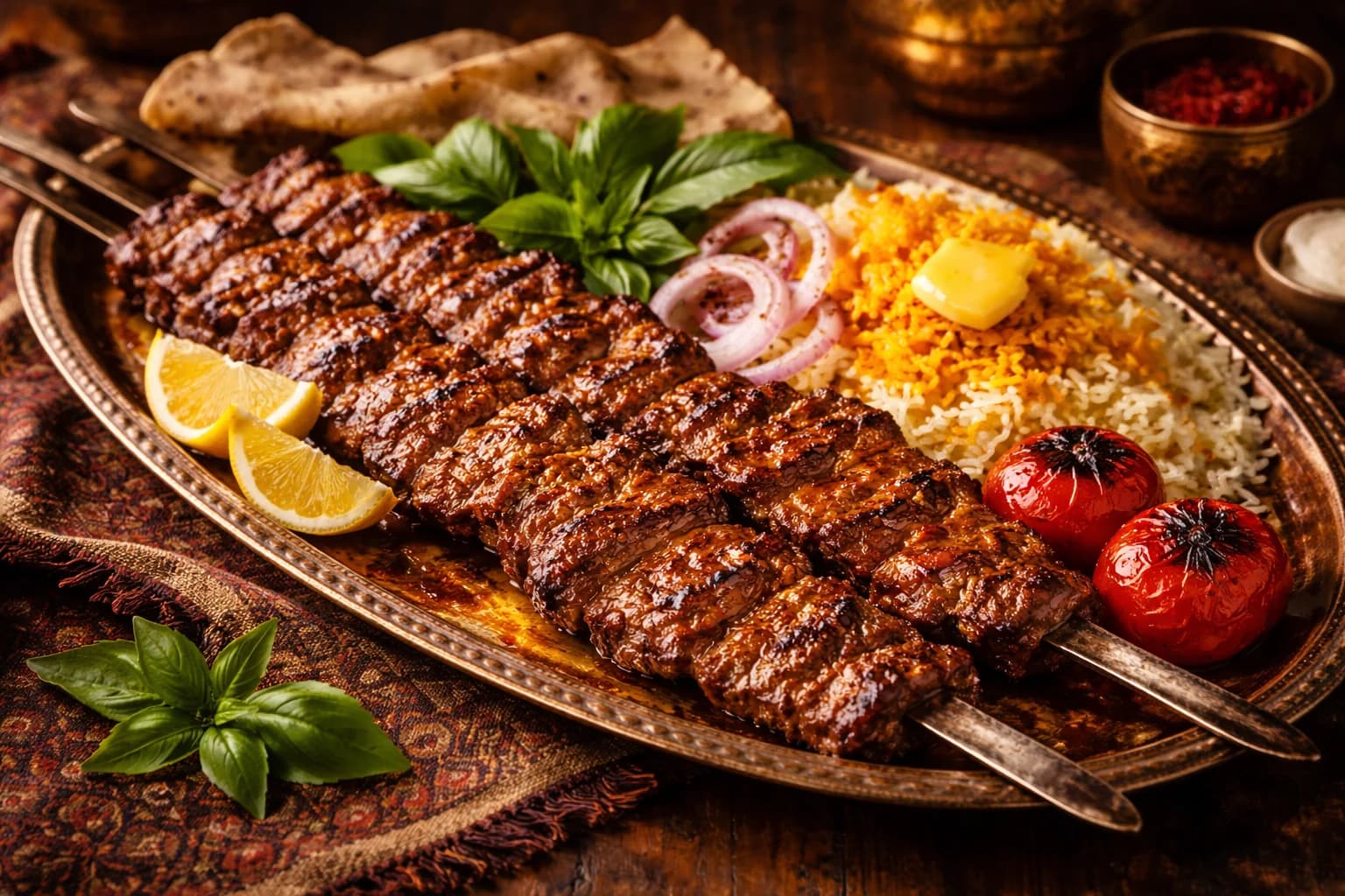 Kebab Barg (Persischer Filet-Kebab)