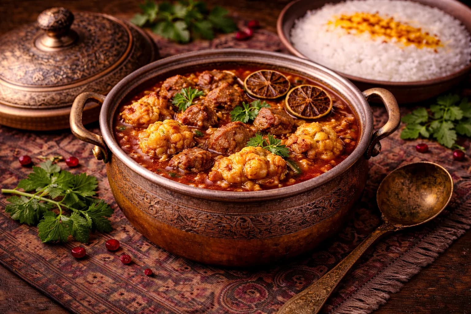 Khoresh-e Gol Kalam (Persischer Blumenkohlintopf)