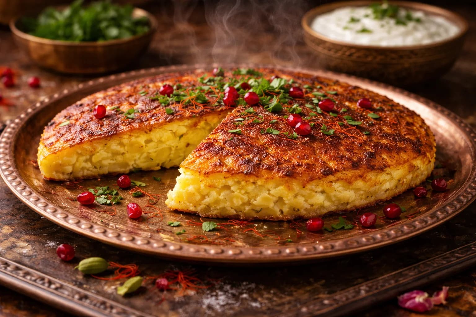 Kuku Sibzamini (Persisches Kartoffel-Frittata)