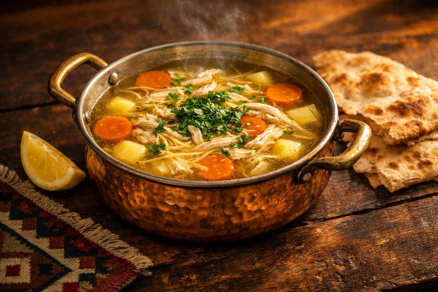 Soup-e Morgh (Persische Hühnersuppe)