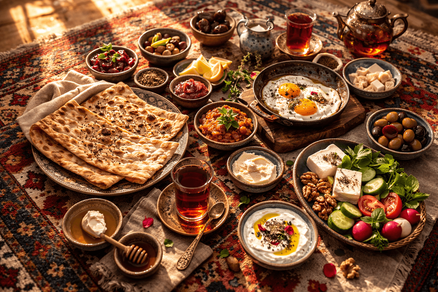Persian cuisine spread